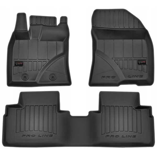 Set Covorase Auto Cauciuc Negro Ford S-Max 2006-2014 Pro Line Tip Tavita 3D 3D425880